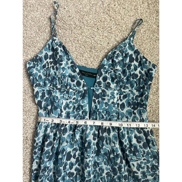 House of Harlow 1960 x Revolve Brena Dress Midi Blue Keyhole Boho Size Medium - Picture 12 of 13
